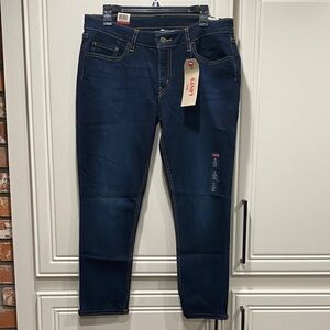 NEW levis 535 cropped super skinny jeans 33